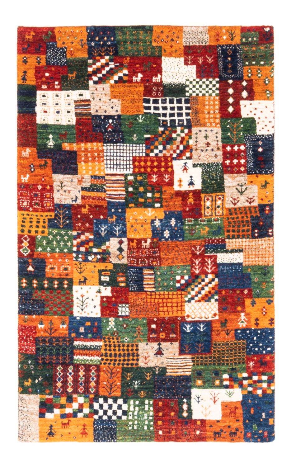 Gabbeh Teppich - Loribaft Perser - Royal - 125 x 80 cm - mehrfarbig