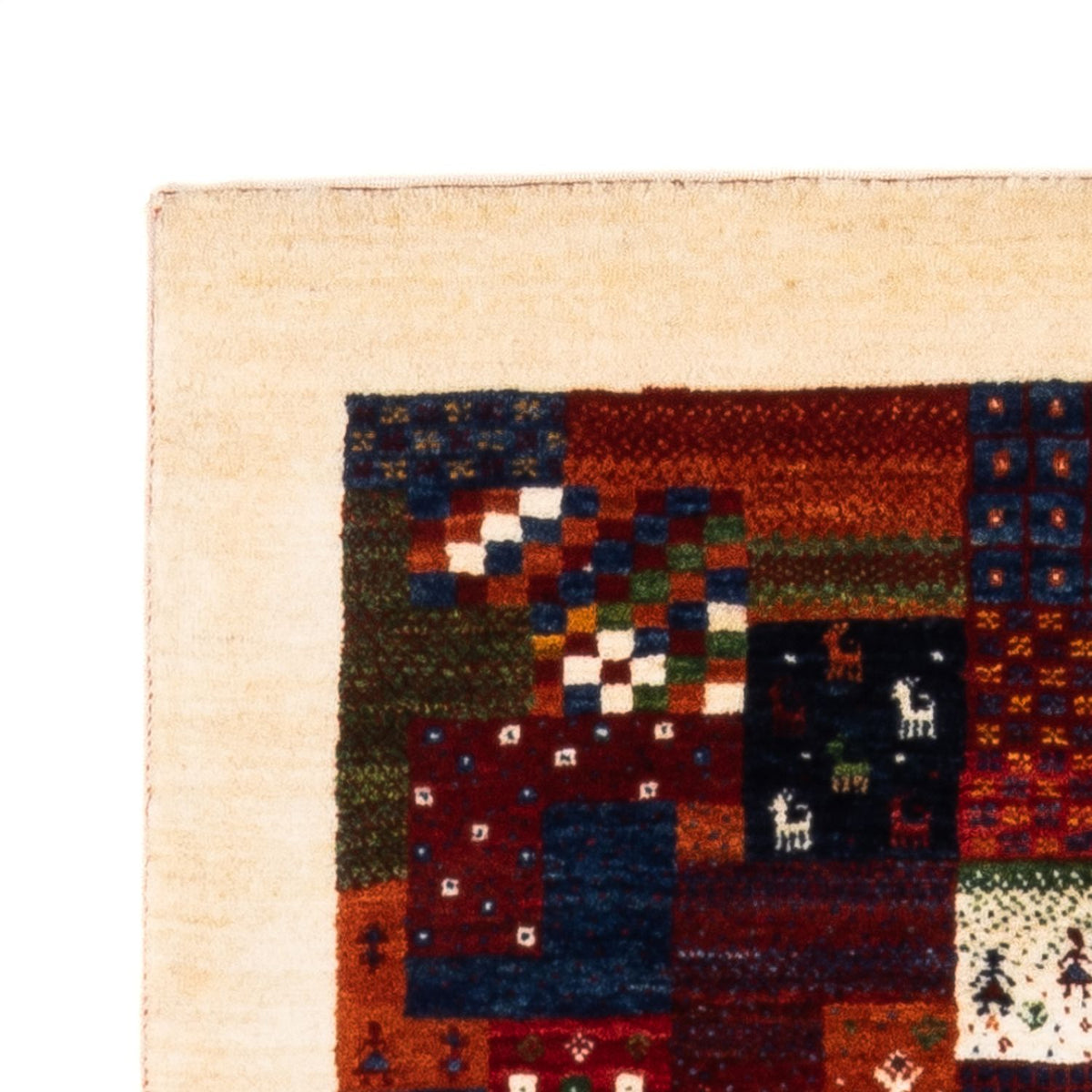 Gabbeh Teppich - Loribaft Perser - Royal - 134 x 84 cm - mehrfarbig