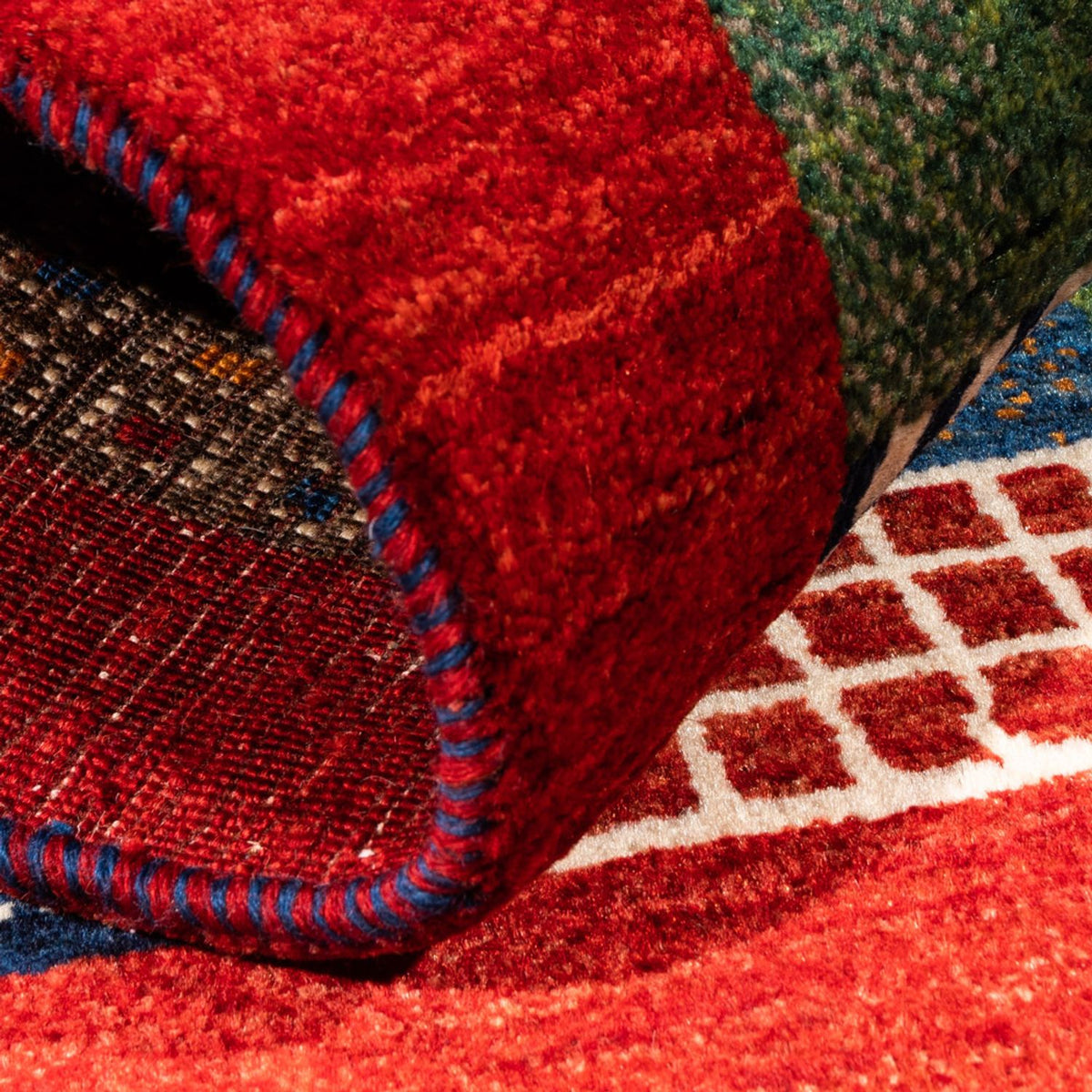 Gabbeh Teppich - Loribaft Perser - Royal - 125 x 80 cm - mehrfarbig