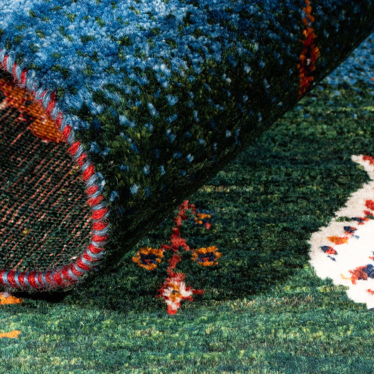 Gabbeh Teppich - Loribaft Perser - Royal - 127 x 86 cm - mehrfarbig