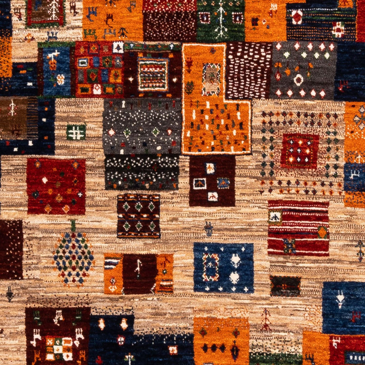 Gabbeh Teppich - Loribaft Perser - Royal - 192 x 152 cm - mehrfarbig