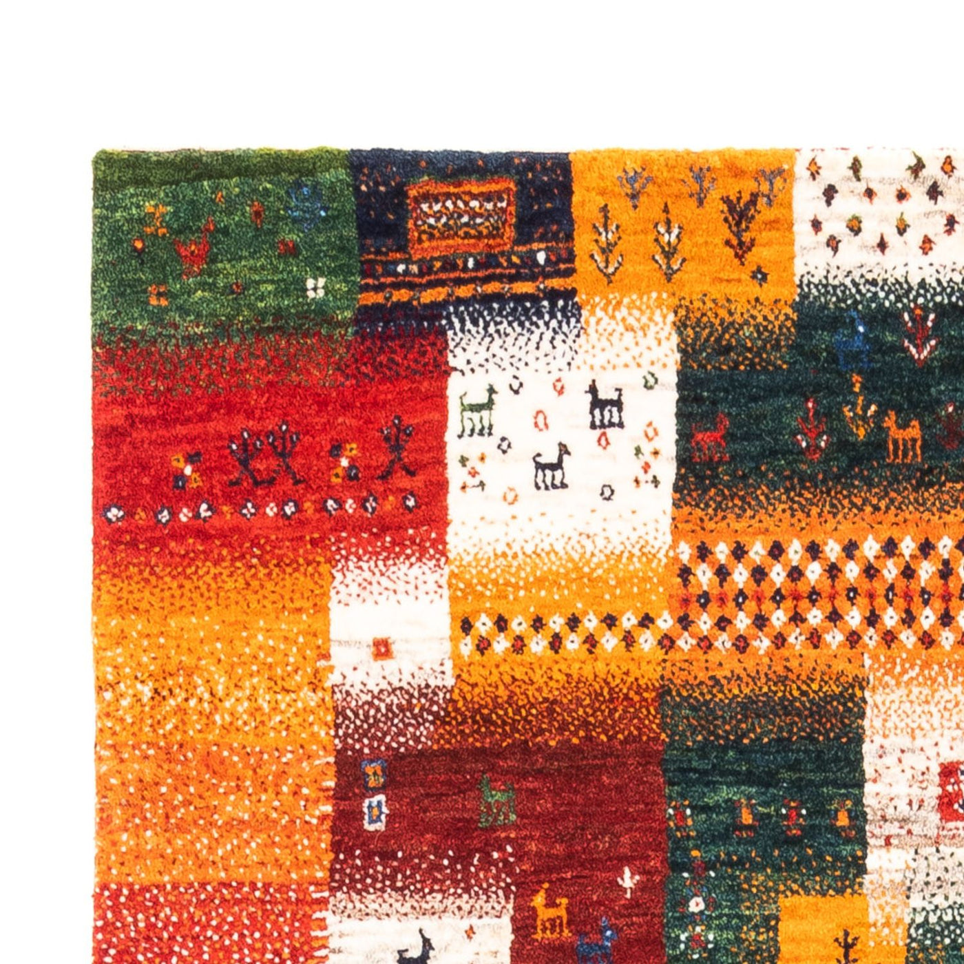 Gabbeh Teppich - Loribaft Perser - Royal - 154 x 110 cm - mehrfarbig