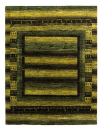 Gabbeh Teppich - Loribaft Perser - Royal - 199 x 154 cm - grün