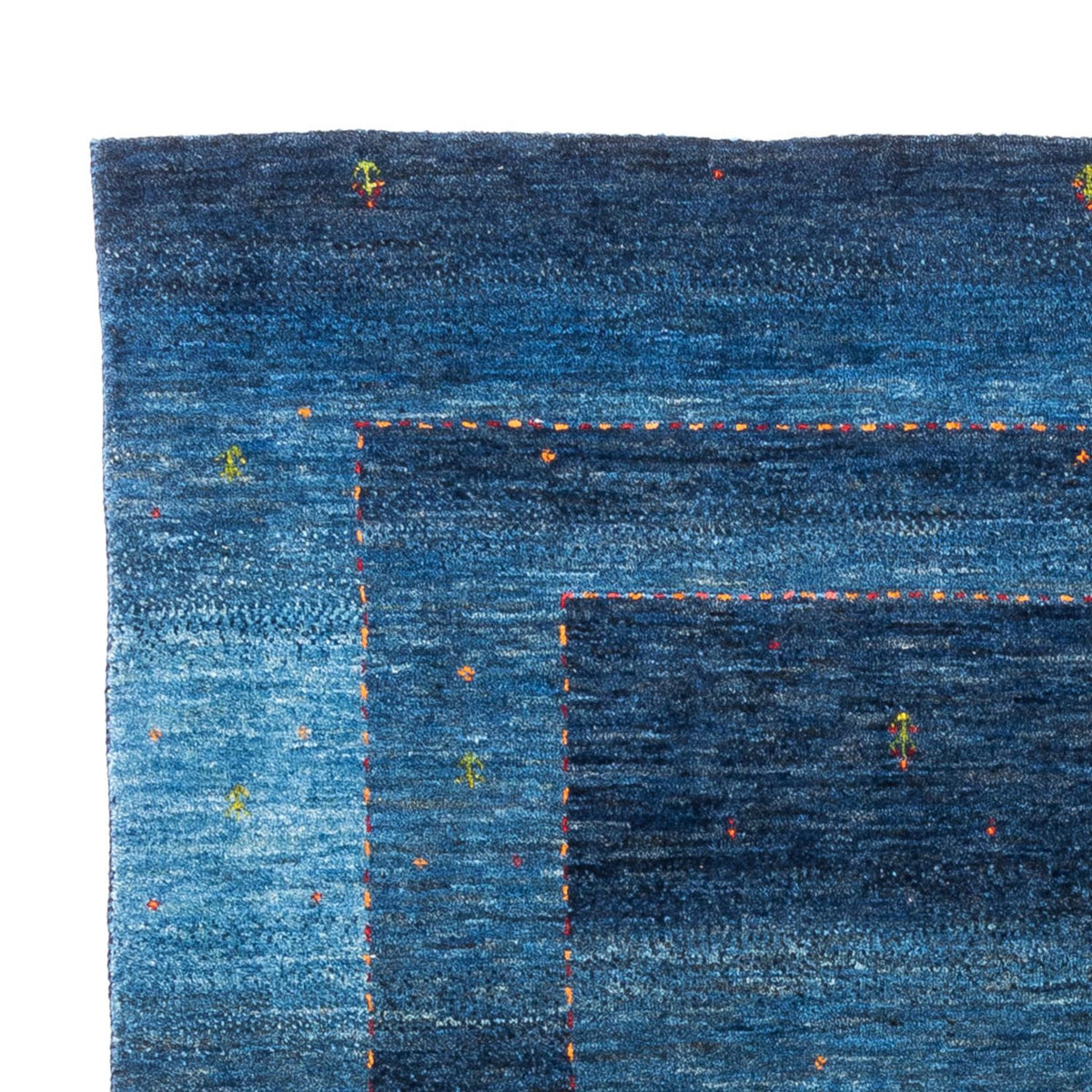 Gabbeh Teppich - Loribaft Perser - 213 x 144 cm - blau