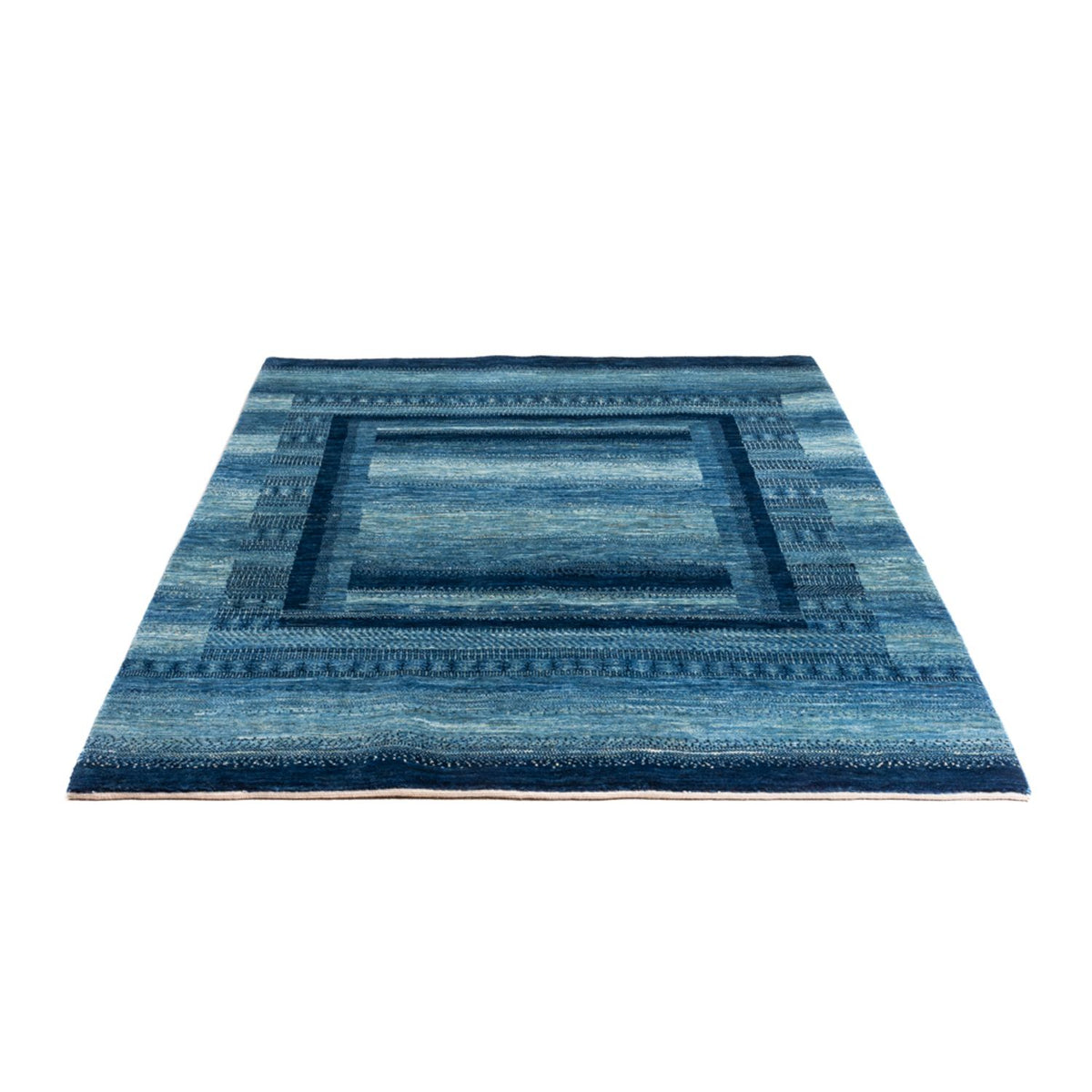 Gabbeh Teppich - Loribaft Perser - Royal - 198 x 158 cm - blau