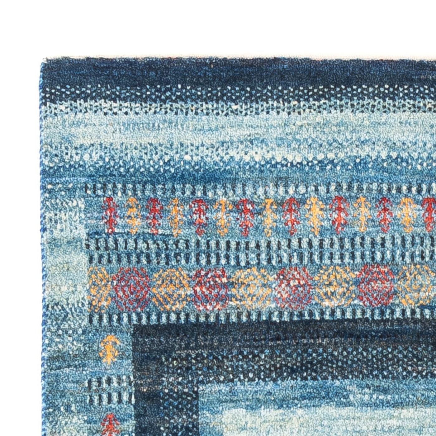 Gabbeh Teppich - Loribaft Perser - Royal - 128 x 78 cm - blau
