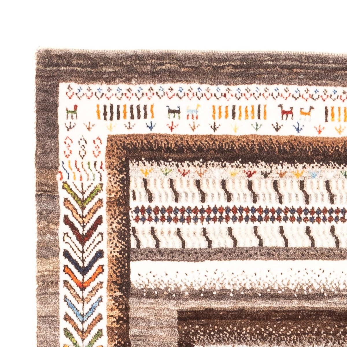 Gabbeh Teppich - Loribaft Perser - Royal - 100 x 158 cm - mehrfarbig