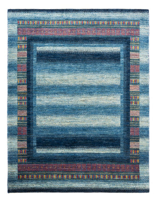 Gabbeh Teppich - Loribaft Perser - Royal - 198 x 152 cm - blau