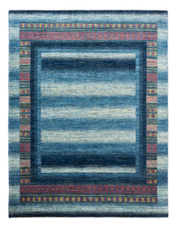 Gabbeh Teppich - Loribaft Perser - Royal - 198 x 152 cm - blau