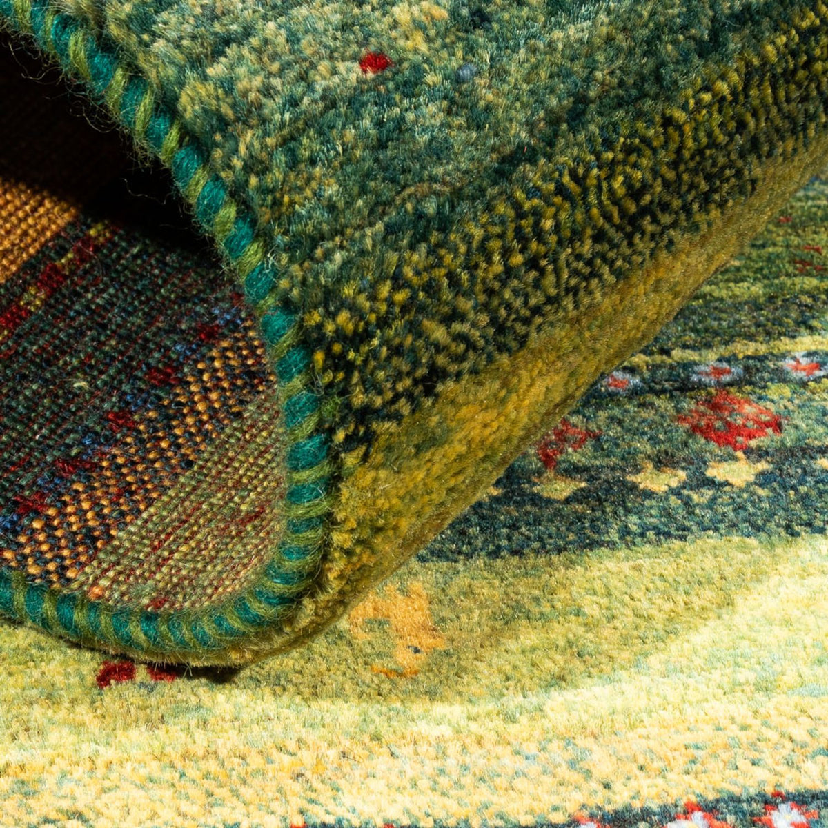 Gabbeh Teppich - Loribaft Perser - Royal - 128 x 85 cm - mehrfarbig