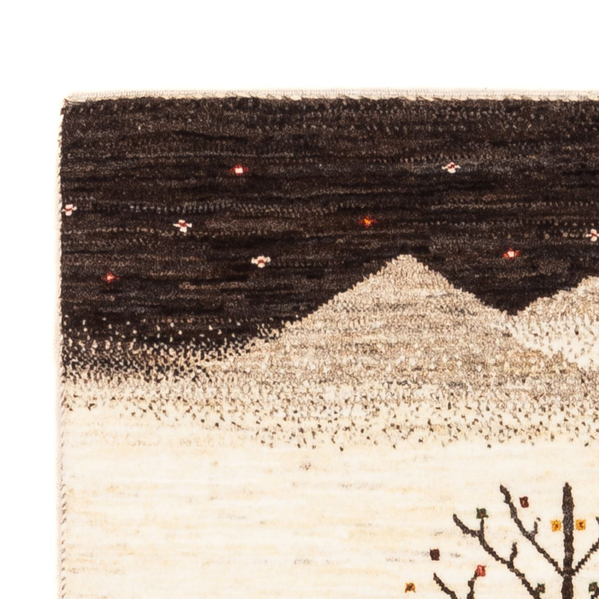 Gabbeh Teppich - Loribaft Perser - Royal - 132 x 84 cm - creme