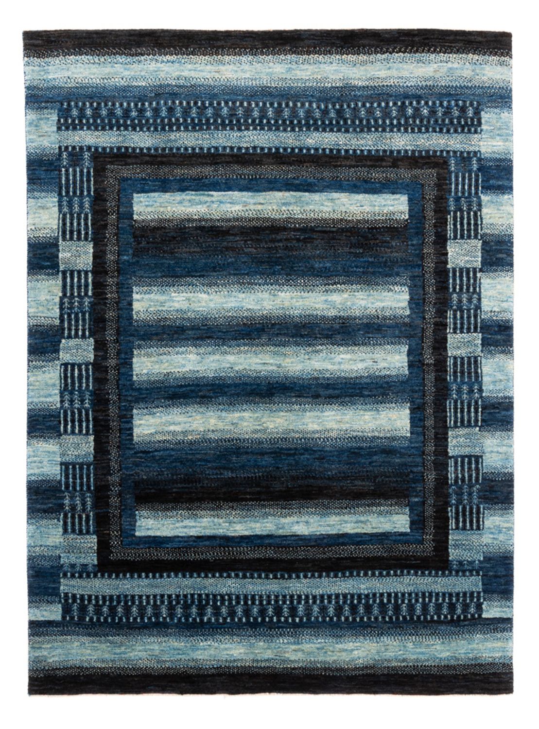 Gabbeh Teppich - Loribaft Perser - Royal - 204 x 149 cm - blau