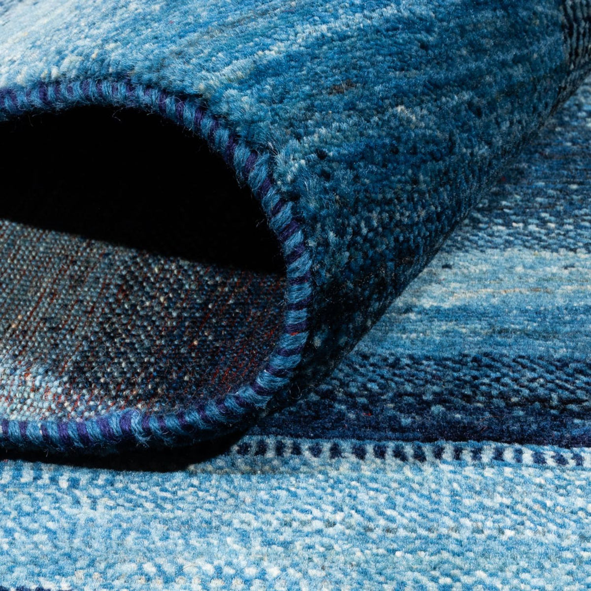 Gabbeh Teppich - Loribaft Perser - Royal - 210 x 150 cm - blau