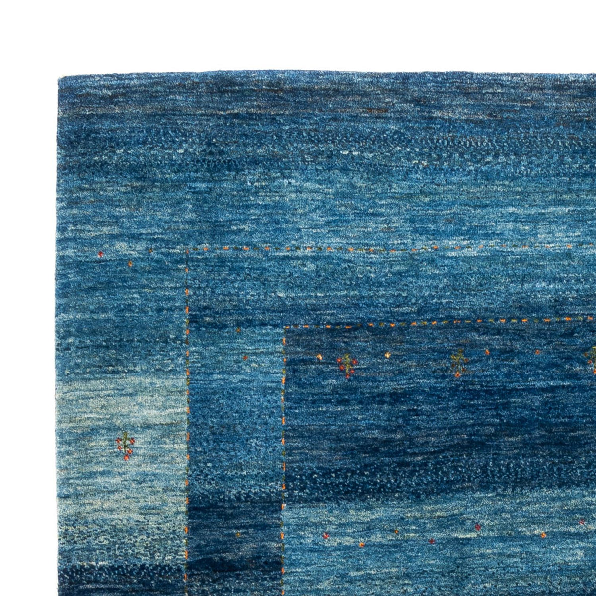 Gabbeh Teppich - Loribaft Perser - 205 x 156 cm - blau