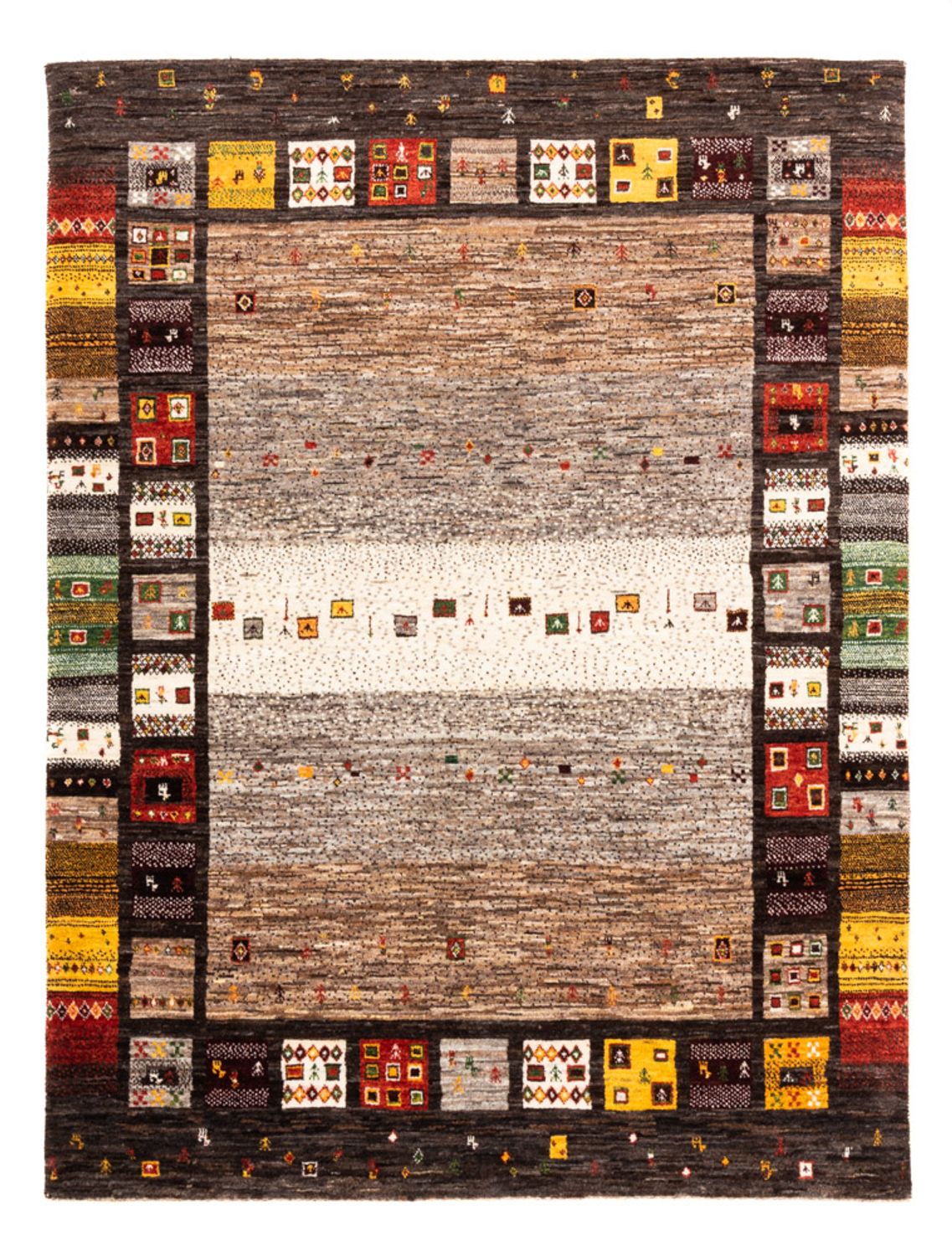 Gabbeh Teppich - Loribaft Perser - Royal - 204 x 153 cm - mehrfarbig
