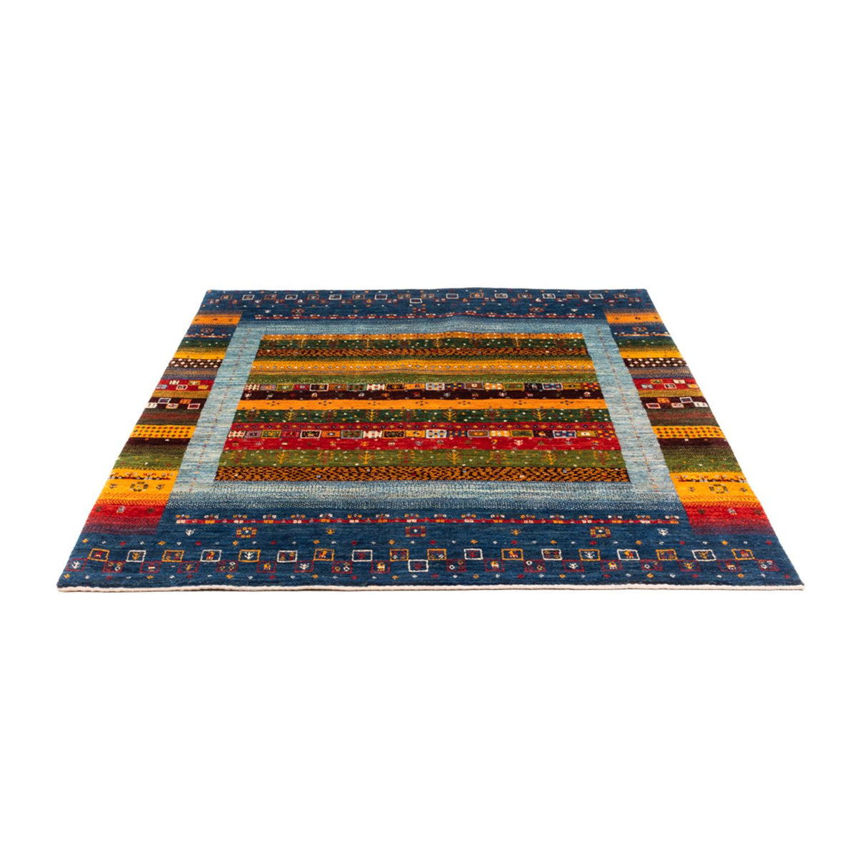 Gabbeh Teppich - Loribaft Perser - Royal - 194 x 165 cm - mehrfarbig
