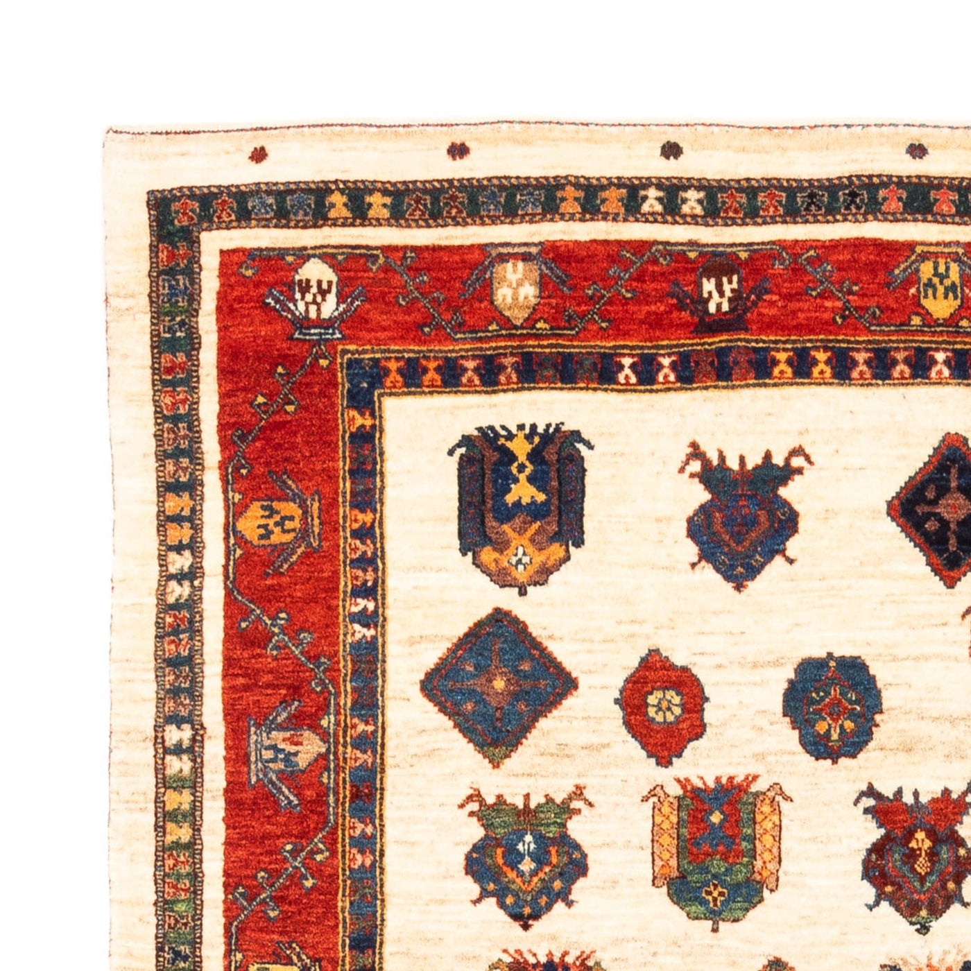 Gabbeh Persisch Teppich 214x154cm - Perserteppich Wollteppich