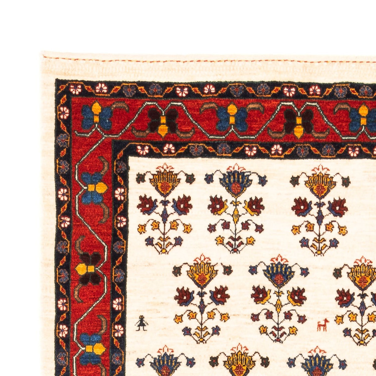 Gabbeh Persisch Teppich 127x194cm - Perserteppich Wollteppich