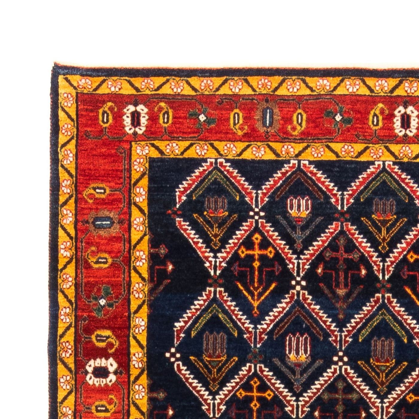Gabbeh Persisch Teppich 205x143cm - Perserteppich Wollteppich