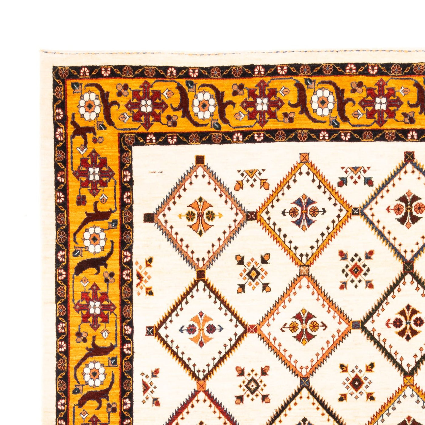 Gabbeh Teppich - Perser - 234 x 180 cm - creme