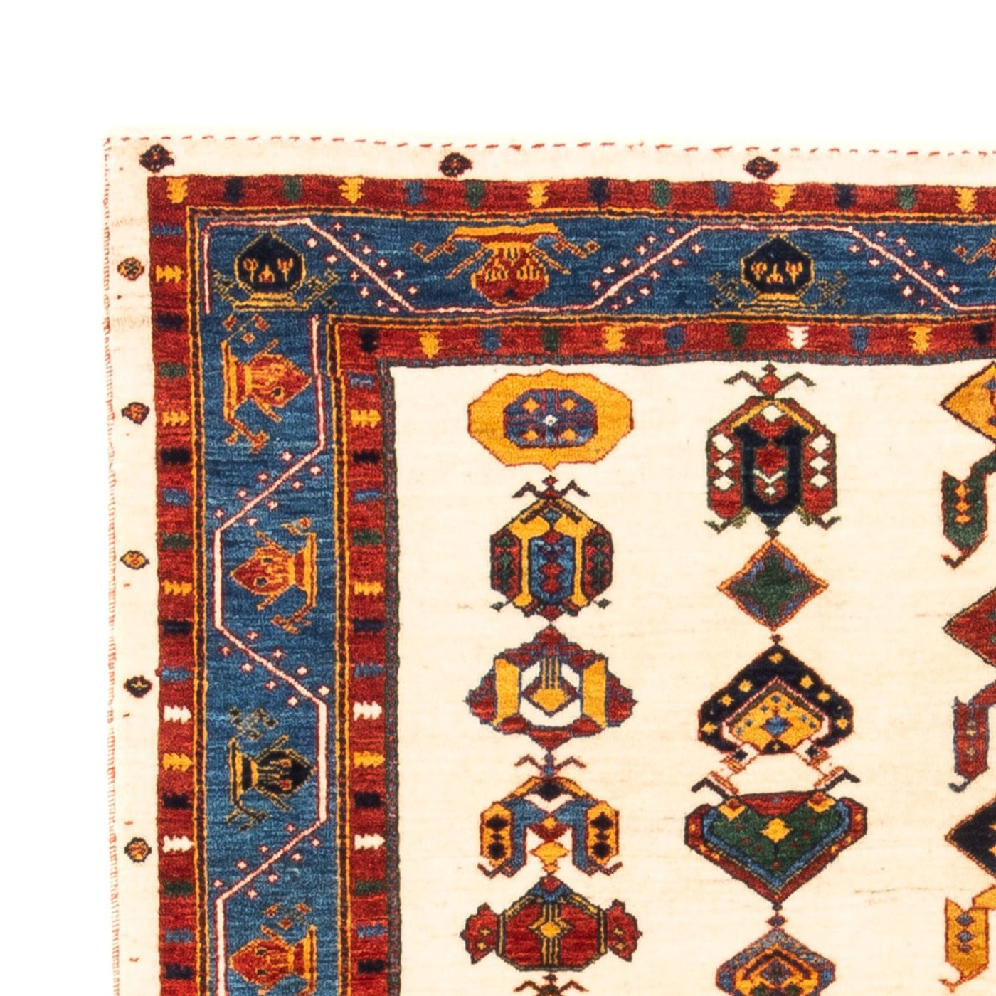 Gabbeh Persisch Teppich 194x145cm - Perserteppich Wollteppich