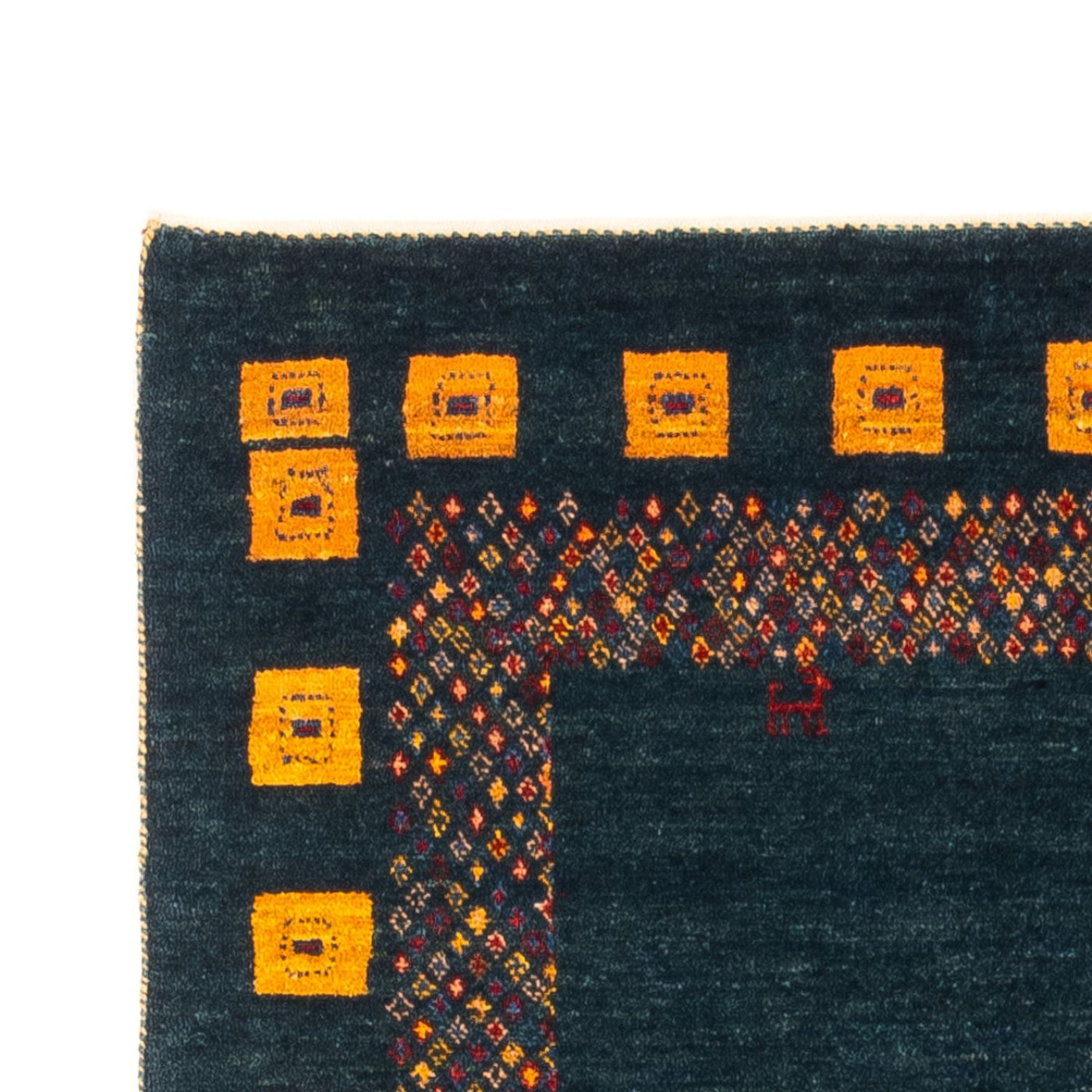 Gabbeh Persisch Teppich 200x85cm - Perserteppich Wollteppich