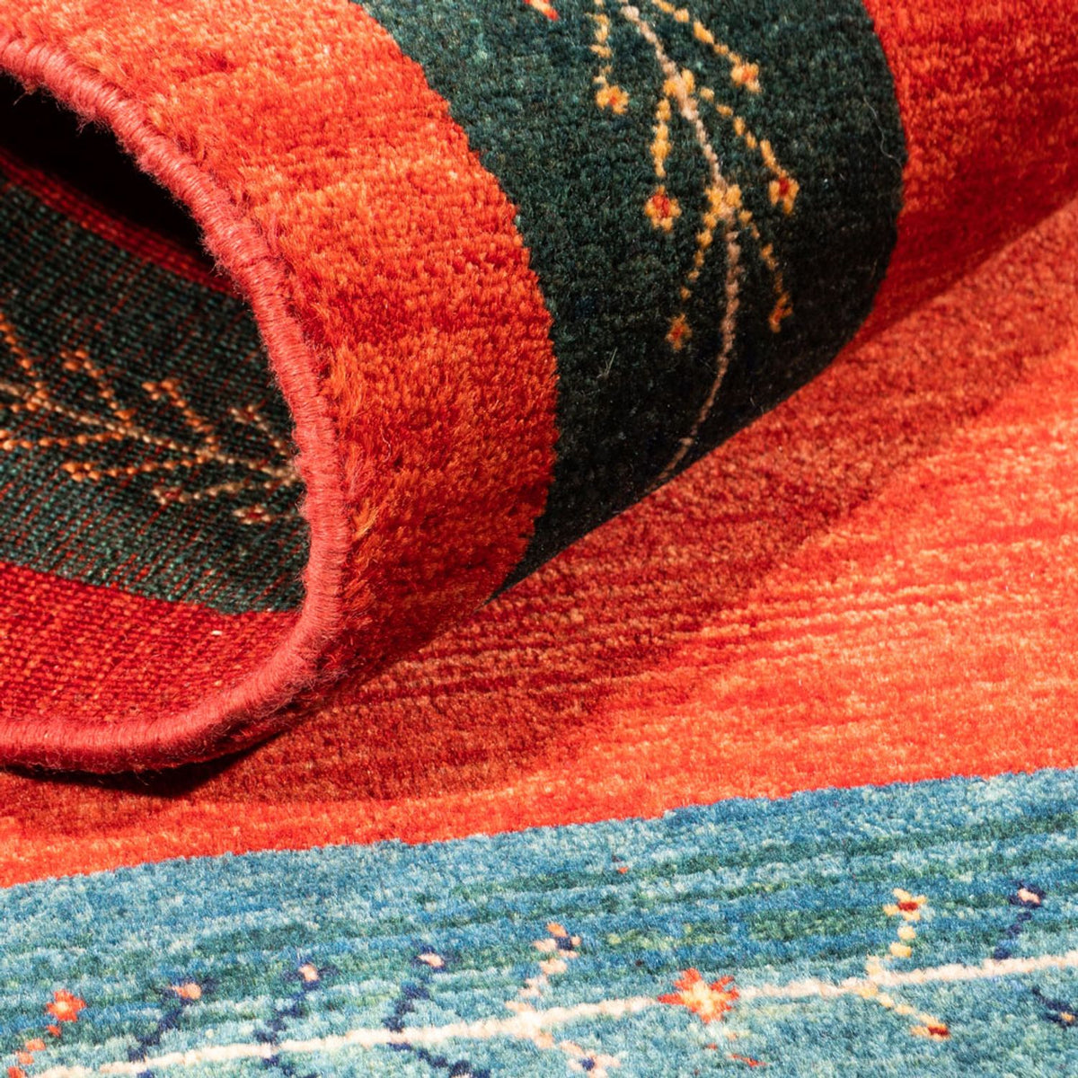 Gabbeh Teppich - Perser - 129 x 83 cm - rot