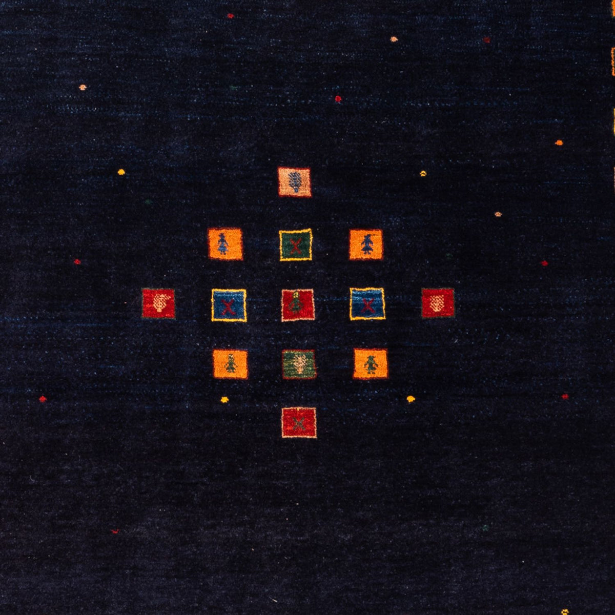 Gabbeh Teppich - Perser - 216 x 158 cm - dunkelblau