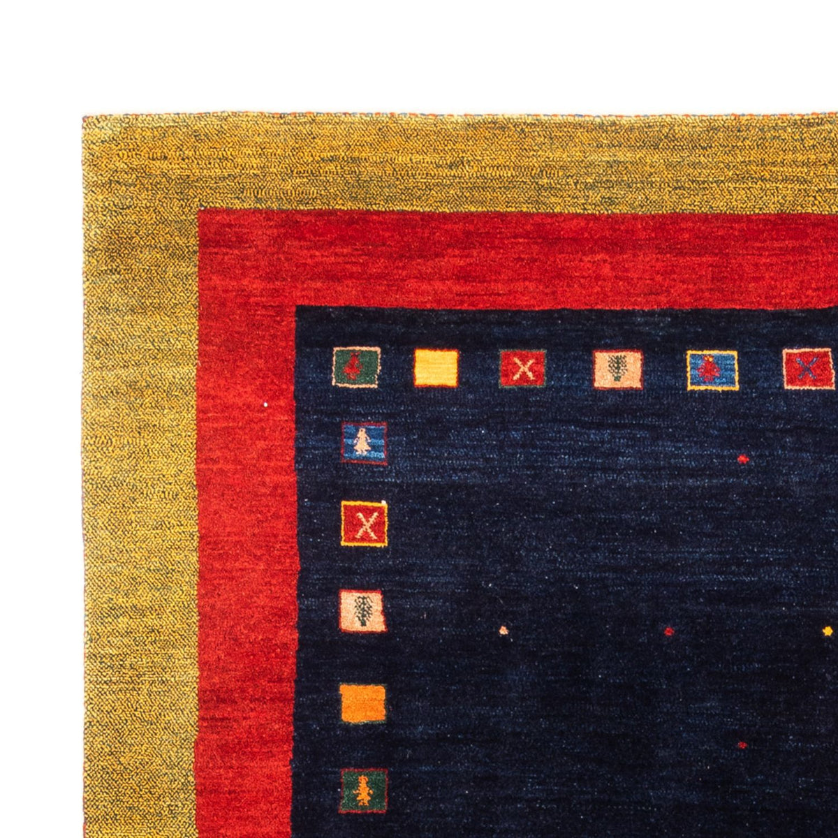 Gabbeh Persisch Teppich 158x216cm - Perserteppich Wollteppich