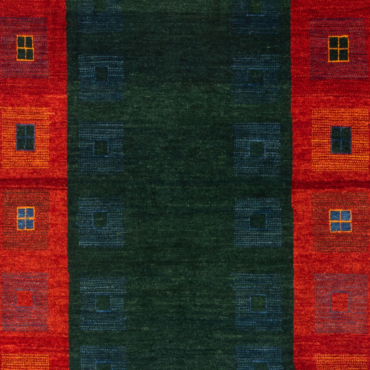 Gabbeh Teppich - Perser - 204 x 122 cm - grün