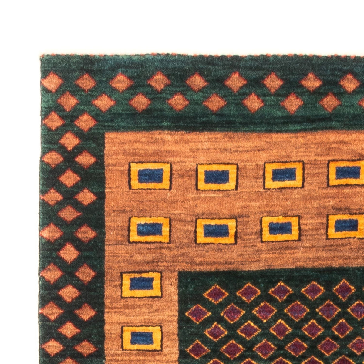 Gabbeh Persisch Teppich 100x146cm - Perserteppich Wollteppich