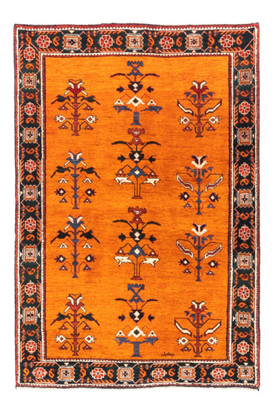 Gabbeh Persisch Teppich 106x150cm - Perserteppich Wollteppich