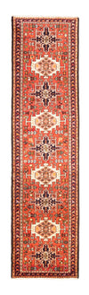 Qaraja Teppich 77x292cm - Perserteppich - Läufer / Rot / 77 x 292 cm Läufer