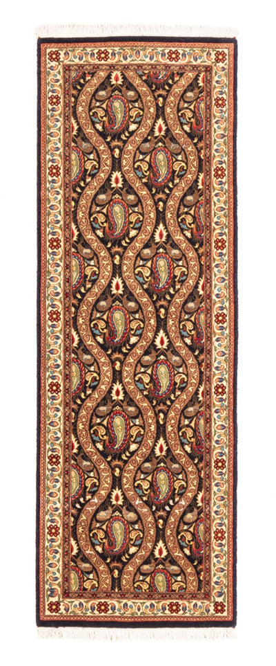 Ghom Teppich 53x160cm - Perserteppich - dunkelblau