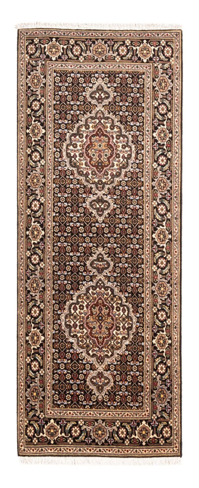 Täbriz - 40 Raj Teppich 75x196cm - Perserteppich - dunkelblau