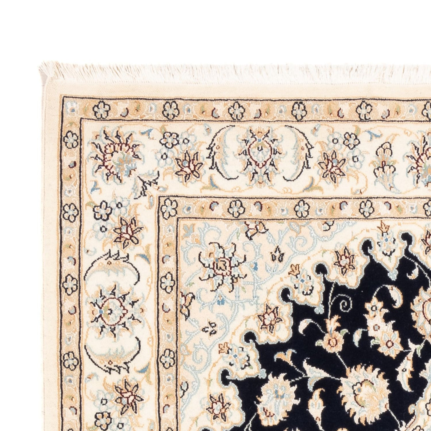 Perserteppich - Nain - Premium - 183 x 119 cm - dunkelblau