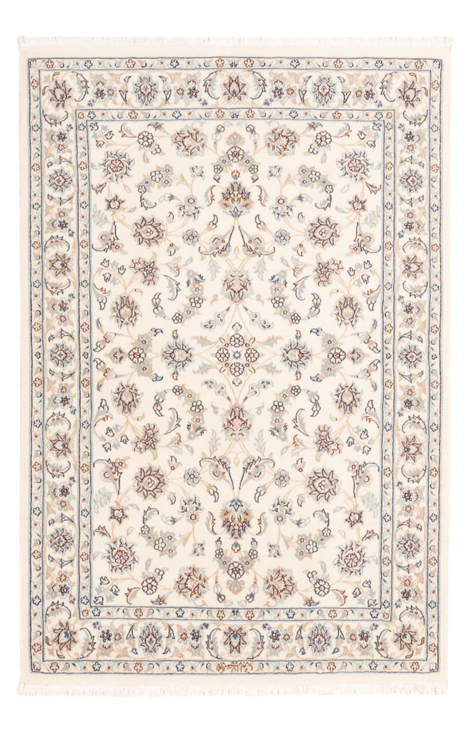 Perserteppich - Nain - Premium - 163 x 108 cm - creme