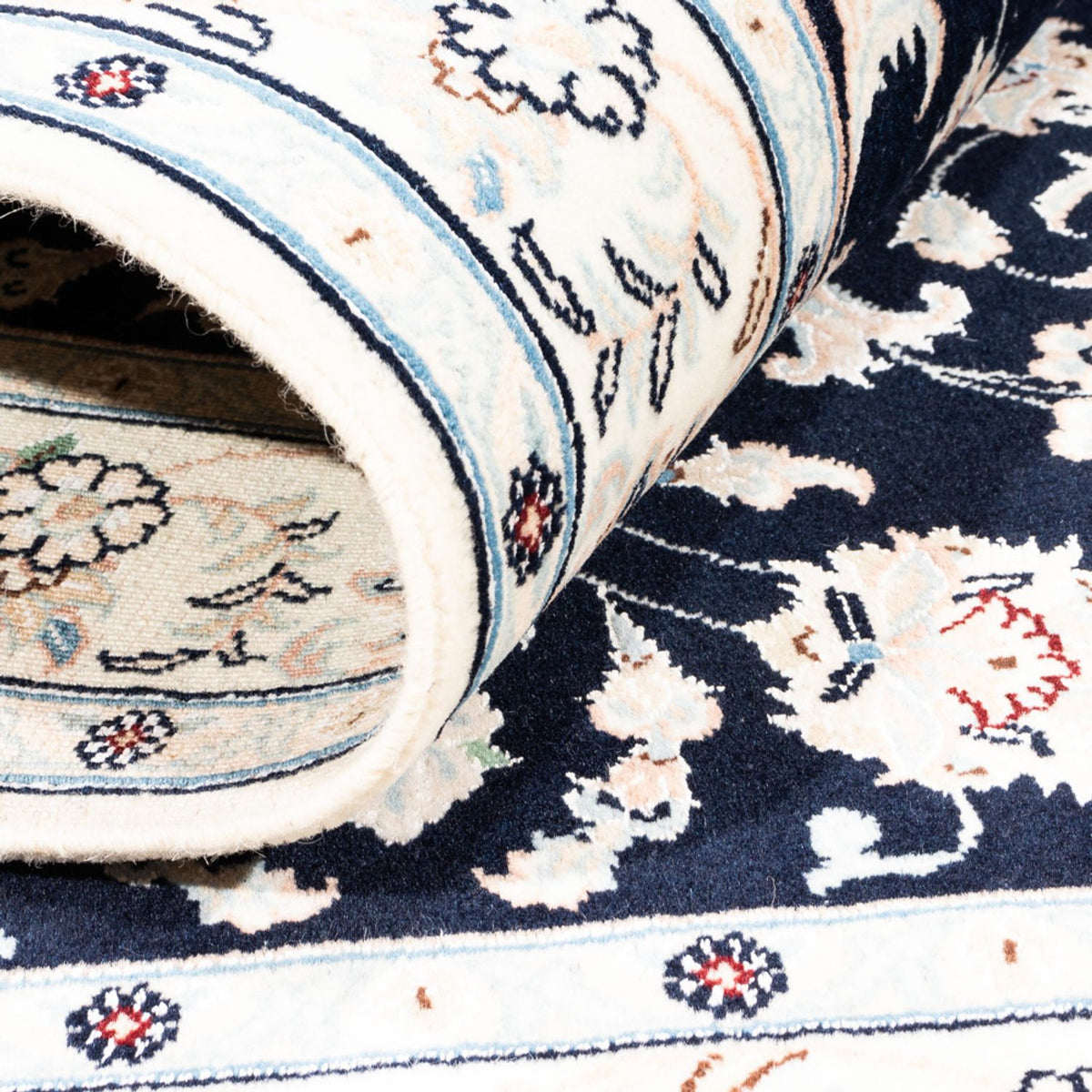 Perserteppich - Nain - Premium - 152 x 107 cm - dunkelblau