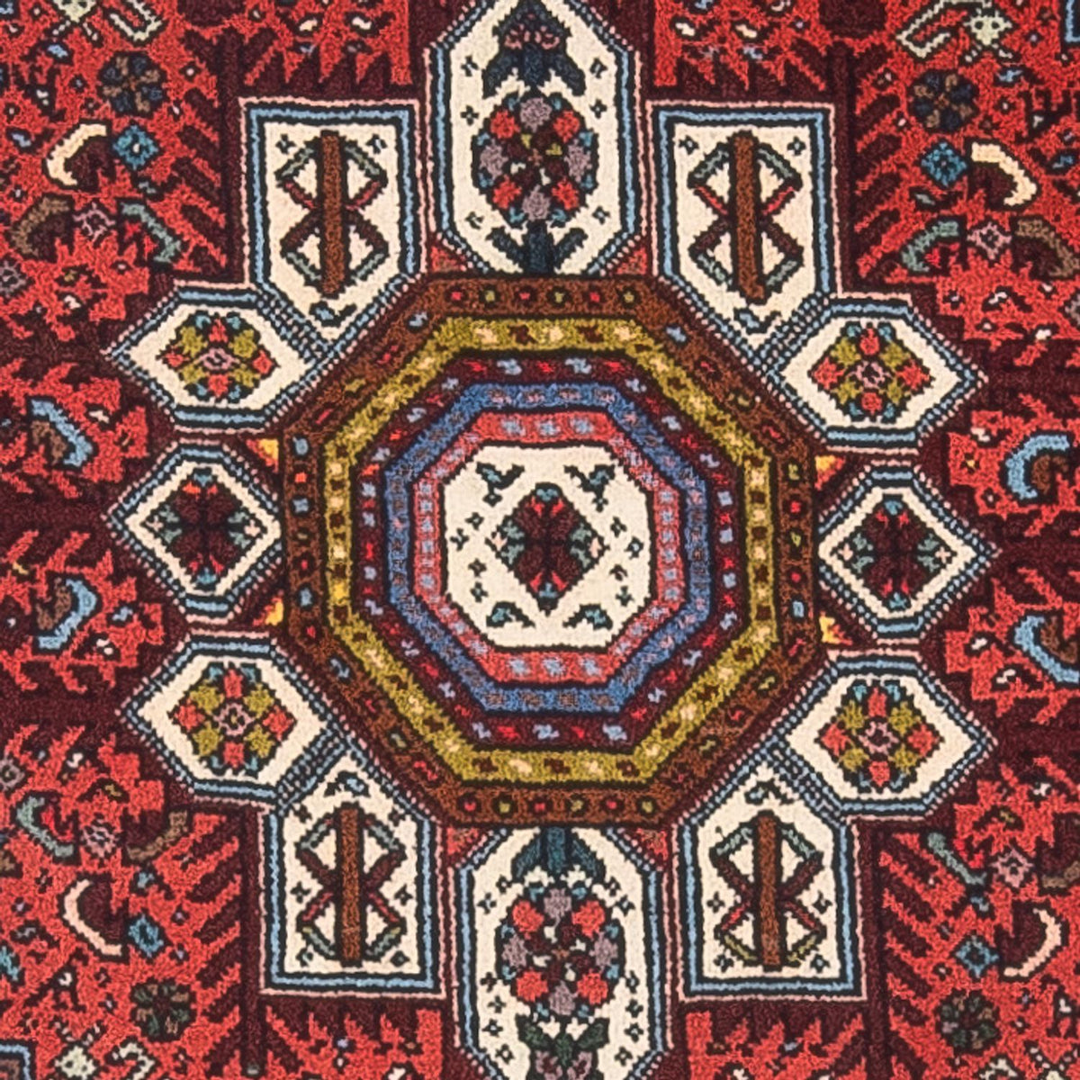 Perserteppich - Nomadic - 129 x 70 cm - rot