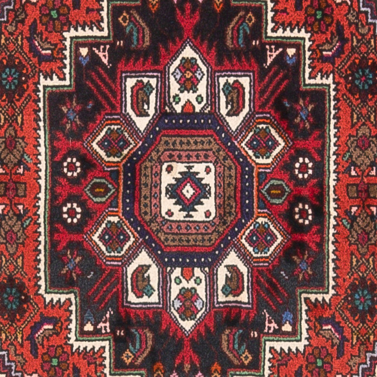 Perserteppich - Nomadic - 127 x 83 cm - rot