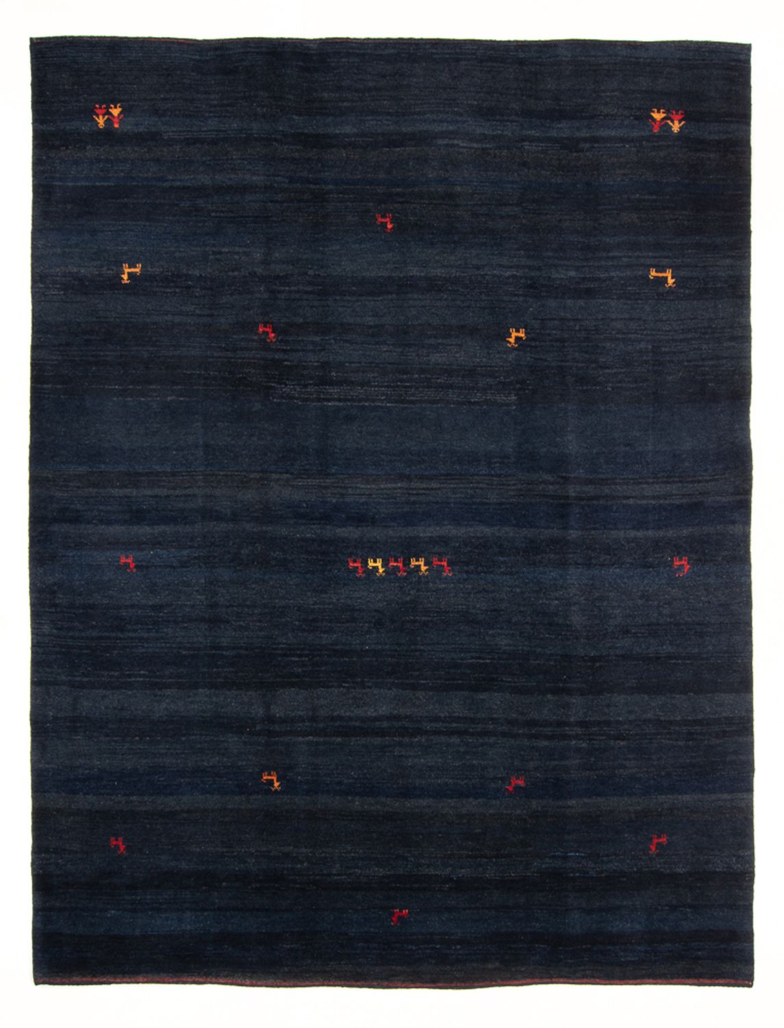 Gabbeh Teppich - Perser - 291 x 226 cm - dunkelblau
