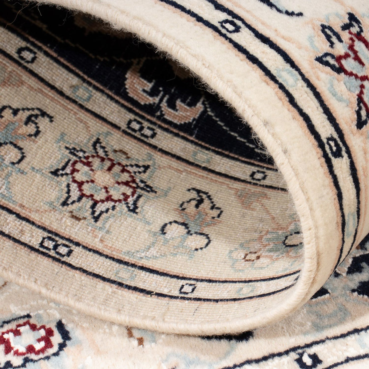 Perserteppich - Nain - Premium - 123 x 80 cm - dunkelblau