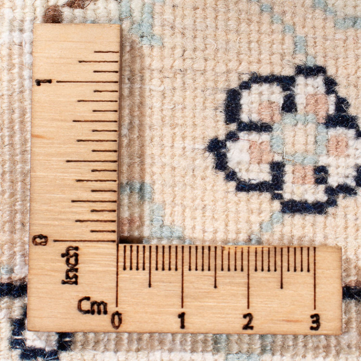 Perserteppich - Nain - Premium - 123 x 80 cm - dunkelblau