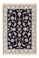 Perserteppich - Nain - Premium - 120 x 79 cm - dunkelblau