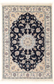 Perserteppich - Nain - Premium - 122 x 80 cm - dunkelblau