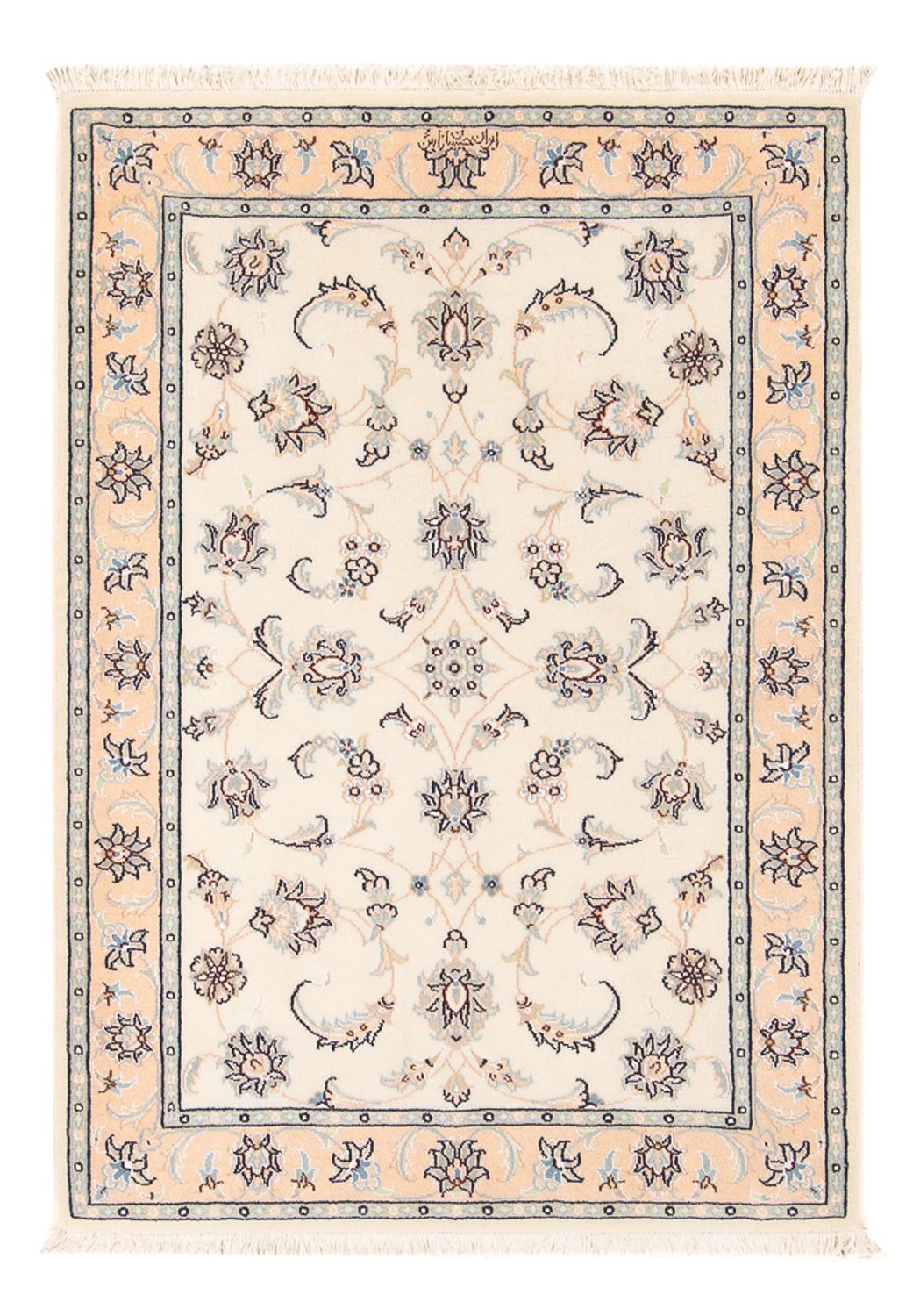 Perserteppich - Nain - Premium - 115 x 82 cm - creme