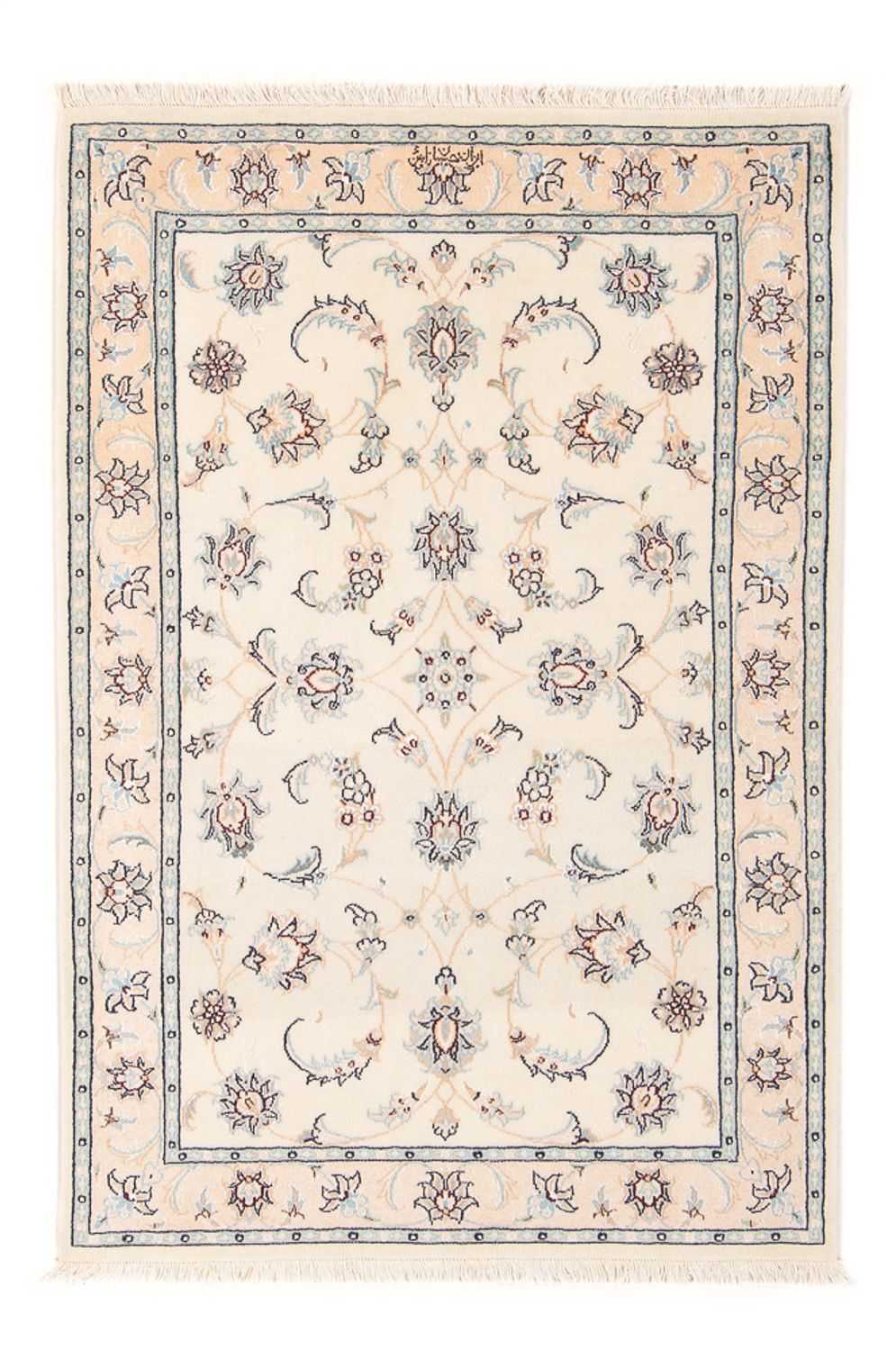 Perserteppich - Nain - Premium - 126 x 80 cm - creme