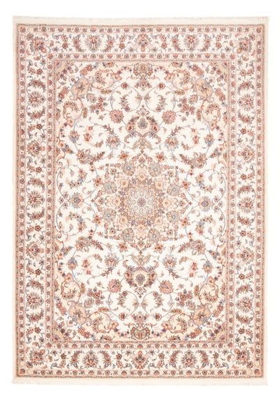Täbriz - 50 Raj Teppich 172x240cm - Perserteppich - creme