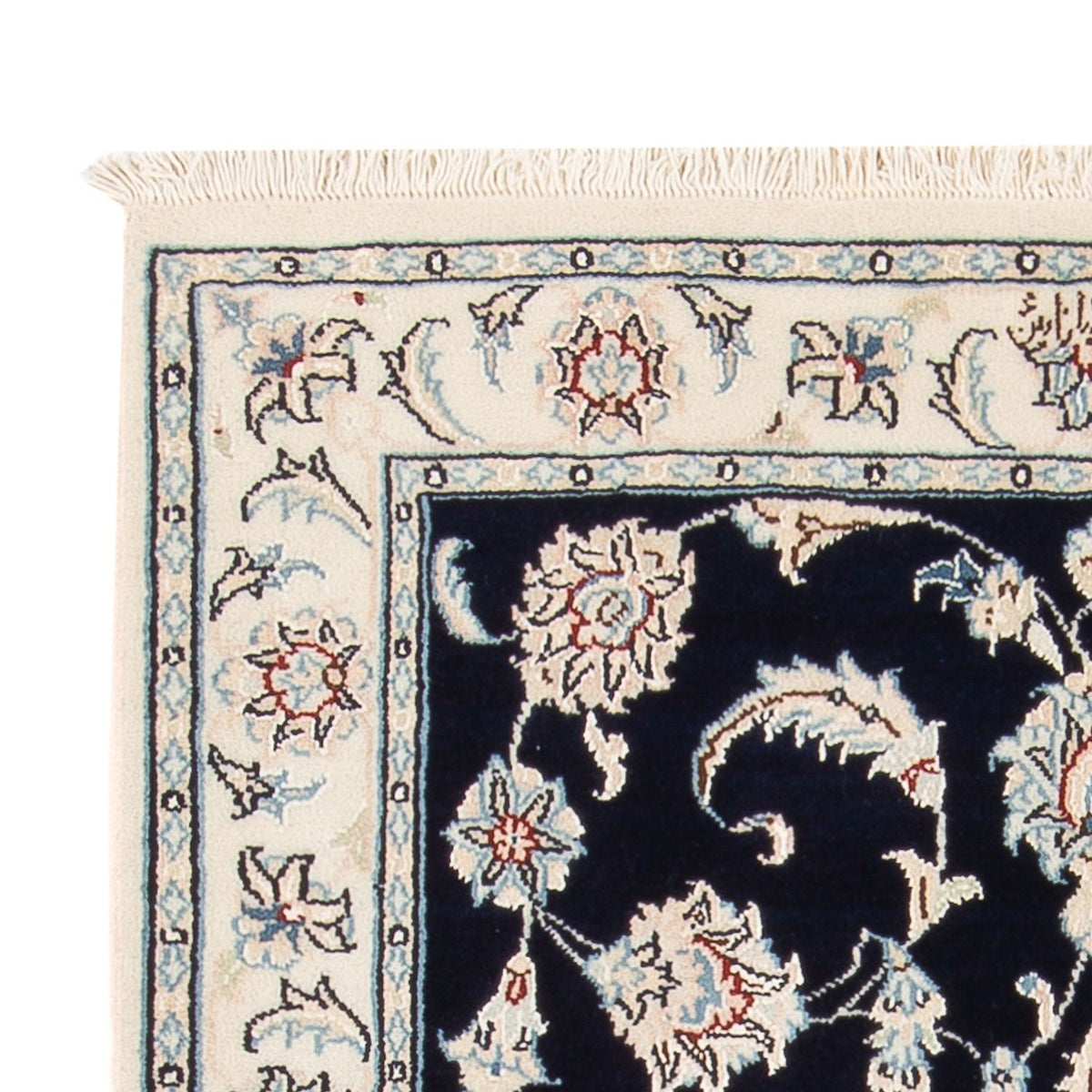 Perserteppich - Nain - Premium - 120 x 80 cm - dunkelblau