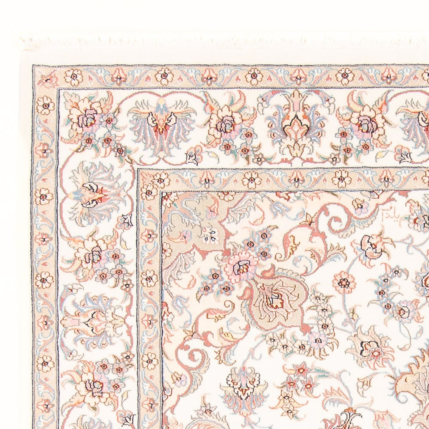 Perserteppich - Täbriz - Royal - 198 x 152 cm - creme